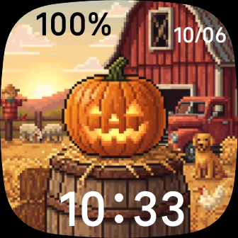 Farm Pumpkin Scene